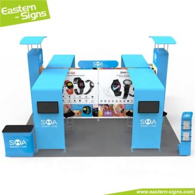 China Portable Customized Design Polyester Just Wrinkle Free Quick To Install Cheap And Good Quality Stand And Exhibition Booth for sale