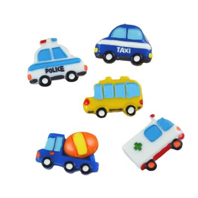 China ZL21 Cartoon Car Cheap Toy Resin Accessories Toys For Little Kid Eco-friendly Material DIY Toy Slime Accessories for sale