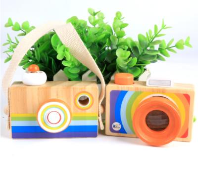 China Wholesale Wooden Camera Early Educational Kaleidoscope Toy Safety Best Kids Gift Magic Game for sale