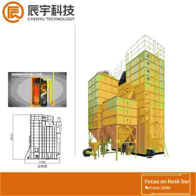 China 21.15kw biomassaoven 15.4m3 25T met de Controlesysteem van de Schil Automatisch Temperatuur Te koop