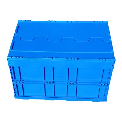 China Solid Box Folding Plastic Containers Crate Collapsible Movable Plastic Box for sale