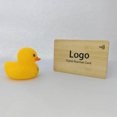 China Environment Friendly High-tech rfid contactless environment friendly wood 213 nfc digital business card for sale