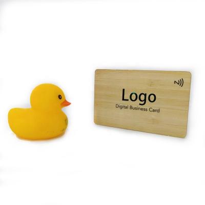 China Environment Friendly Attractive safety waterproof wooden material contactless nfc business digital rfid card for sale