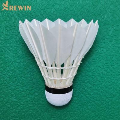 China PRACTICE NO.3 Goose Feather Badminton Durable Even PRACTICE Ball For Vocational Training for sale