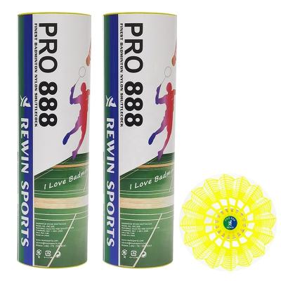 China Club Good Quality Badminton Pro 888 Nylon Shuttle Cock For Club Training for sale