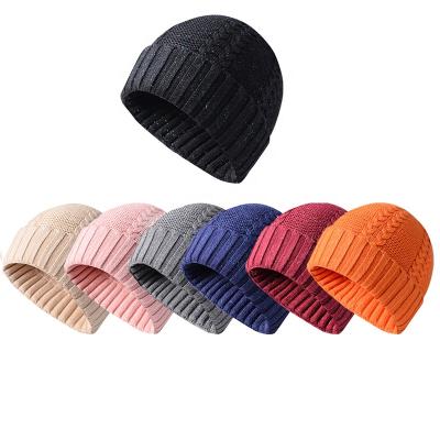 China COMMON Premium Quality Women Winter Hat Acrylic Lurex Warm Cuffed Blended Cable Knit Beanie Hat for sale