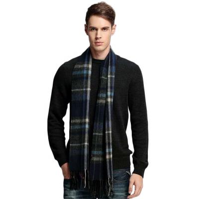 China Custom Wool Cashmere Acrylic Plaid Check Tartan Winter Factory Blanket Men's Wool and Scarf for sale