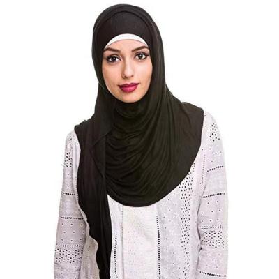 China Polyester Women Plain Oversized Head Wraps Long Soft Rayon Malaysia Snap Tank Top Hijab for sale