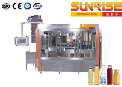 China Fruit Juice Hot Liquid Filling Machine , Glass Bottle Juice Filling Machine for sale