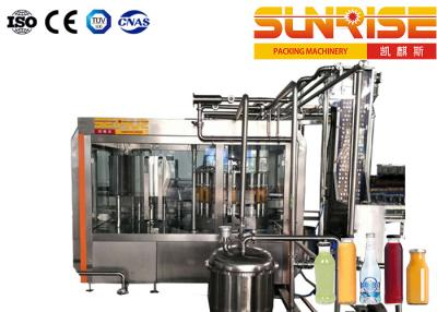 China 6000 BPH Glass Bottle Filling Line , 18 Heads Carbonated Drink Filling Line for sale