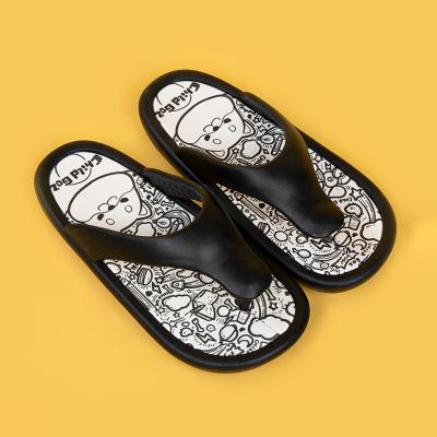 China Unisex Graffiti Damping Flip Flops Leisure Flip Flops For Men Flip Flops for sale