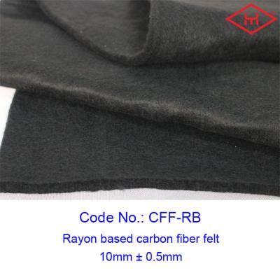 Κίνα 10 / 15 / 20mm Industrial Rayon Based Carbon Fiber Felt Rolls προς πώληση