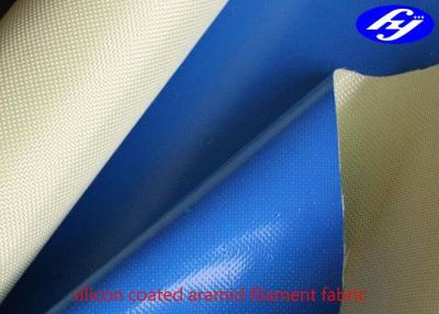 China Plain Para Aramid Fabric One Side Coated With 100GSM Liquid Silicone for sale