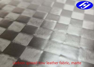 China Matte Polyurethane Leather Fabric TPU Coated Spread Tow Carbon Fiber For Car Decoration for sale