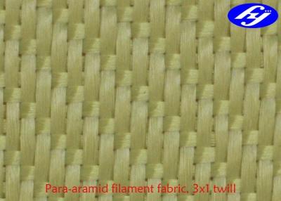 China Hochfeste Twill-Kevlar Aramid des Aramidfaser-Gewebe-3x1 Gewebe-Faden-Faser zu verkaufen