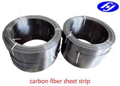 China Black Carbon Fiber Sheet Strip Bridge Structural Reinforcement Lath For Building for sale