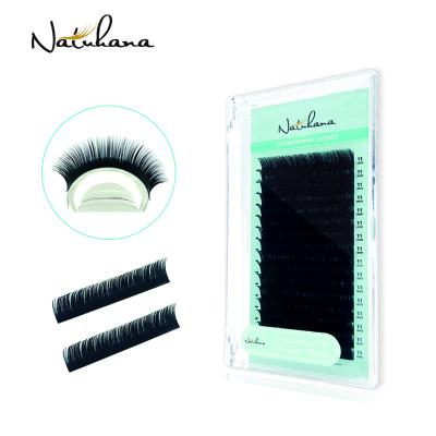 China Natural Soft False Mink Eyelashes NATUHANA PBT False Lashes Korean Good Quality Natural Soft Fiber Eyelashes For Eyelash Extension for sale