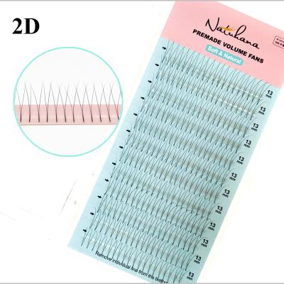 China Natural False Mink Eyelashes False Eyelash Wholesale NATUHANA Lowest Price Volume Premade Natural Soft Eyelash Extensions Fans for sale