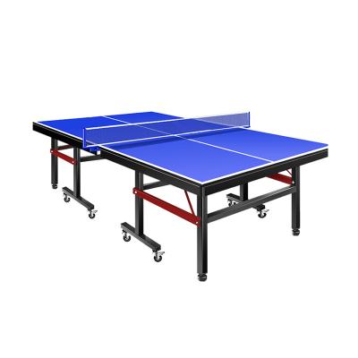 China collapsible & Mobile Professional Ping Pong Tables With Wheels Training Equipment Foldable Mobile Ping Pong Table for sale