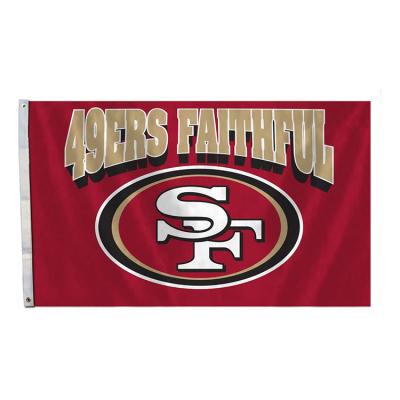 China Custom San Francisco 49ers Football Soccer Flag San Francisco 49ers Nfl Sport Flags3x5ft 90x150cm Outdoor Advertising Display Digital Printed Polyester for sale