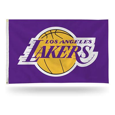 China Wholesale Fast Delivery VOL 48 NBA Los Angeles Lakers 3 x5Ft Basketball Championship Flag MOQ Custom All NBA Team Flags for sale