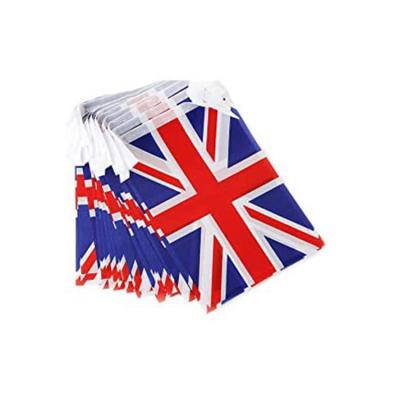 China Hanging Indoor or Outdoor Party Decorations Supplies Union Jack Bunting and Triangular String Flag for sale