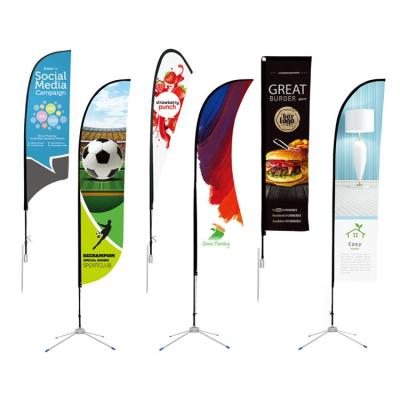 China Custom Healthcare Institutes Best New Digital Award Printing Outdoor Beach Flag for sale