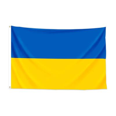 China 100% Wholesale Fast Delivery 3x5ft Polyester Blue Yellow Flag Ukraine National FLYING Ukraine Country Flag for sale