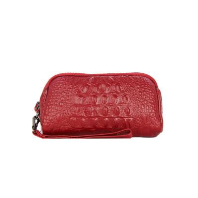 China Promotional High Quality Men's Purse PU Leather Wallet Men's Genuine Alligator Zipper Genuine Leather Wallet for sale