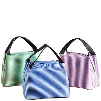 China Waterproof Wide Open Thermal Snack Organizer Lunch Carry Tote Bag Insulated Lunch Bag For Women Lunch Bag for sale