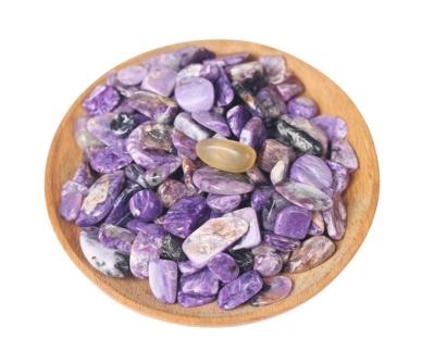 China Wholesale High Quality China Reiki Charoite Tumble Chips Healing Rough Stone Nature Crystal For Energy for sale