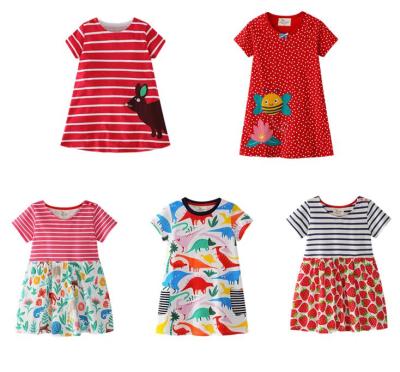 China new Anti-wrinkle fashion style kids dress designs images polka dot baby clothes summer dress for sale