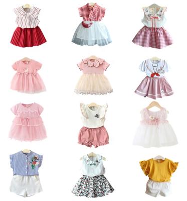 China 2021 newest children's washable casual dresses desi girl pictures party wear kids western clothes in stock items for sale