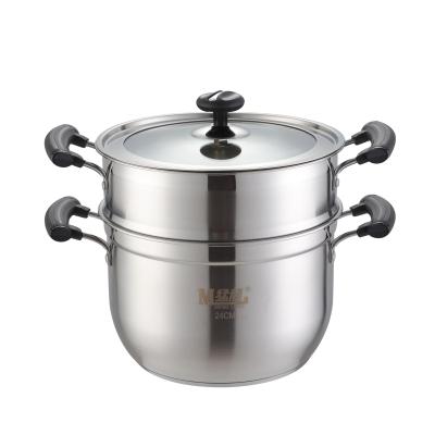 China Korean Style Viable 2 Layers Steam Pot Steamer Pot for sale