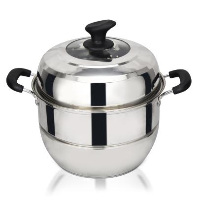 China Sustainable S/S201 2 Layers Stainless Steel Steamer Steamer Roll Pot Steamer for sale