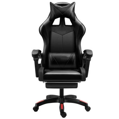 China Ergonomic Rotating Chair Cheap Gaming Computer Computer Gaming Desk Furniture Ergonomic Gamer Chairs Racing Leather Gaming Chair RGB Pink for sale