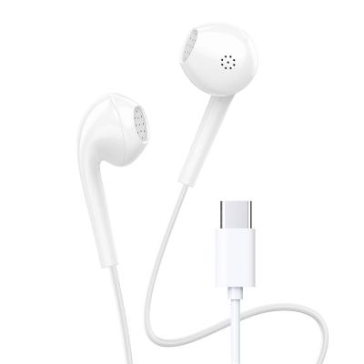 China In-ear Wholesale high-quality 3.5mm in ear wired headphones type-c Line control earphone for sale