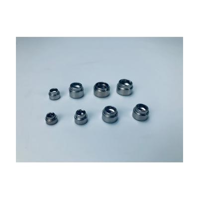 China Durable Manufacturer Wholesale Self-Clinching Round Knurled Carbon Steel Galvanized Knurled-in Passivated Rivet Nut for sale