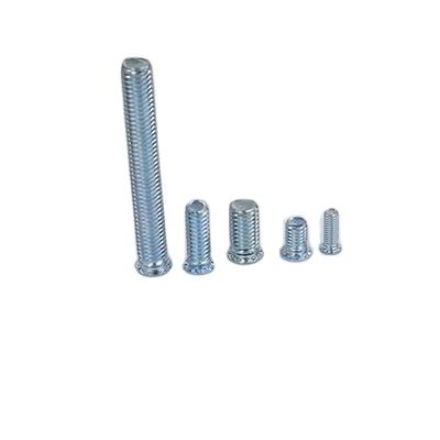 China Factory Supply Durable Threaded Round Galvanized Carbon Steel Head Flating Iron Riveting Screws For Industry for sale