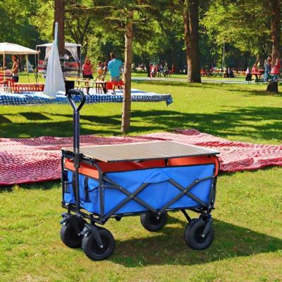 China Large Capacity Garden Camping Cart with Four-wheel Design Collapsible and Folding for sale