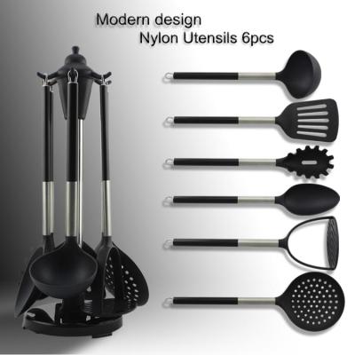 China 100% Sustainable Nylon Cooking Tools Food Grade 6 Piece Utensil Set Kitchen for sale