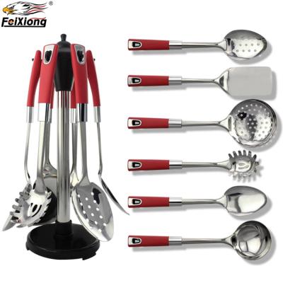 China 2019 Sustainable New Style Kitchen Utensils, Restaurant Cooking Equipment, Stainless Steel Kitchenware 6 Pieces Set for sale