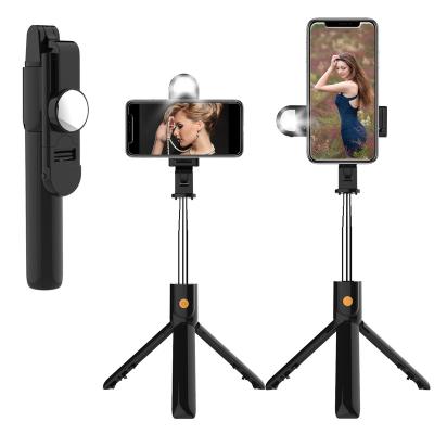 China Led digital camera to fill HD mirror flexible BT mini lightweight selfie stick tripod stand for selfie remote K10S for sale