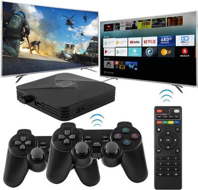 China ABS Miratech Updated S905L Chip Retro Video Gaming Console Arcade Wifi HD TV Game Box 40000 Games With Dual Wireless Controller for sale