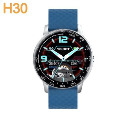 China Round MP3 Playback Christmas Gift Full Touch Screen Fitness Watch Waterproof Pedometer New Arrival Reloj H30 Smart Watch 2021 For Girl Female for sale