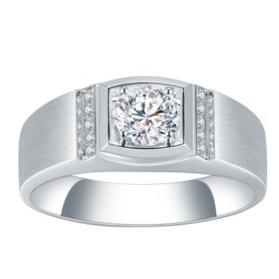 China MS-593 18k White Gold IGI NGIC 0.5Ct Romantic Lab Diamond Man Ring for sale