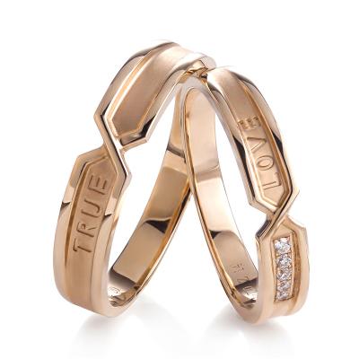 China Messi Jewelry Ring Wedding FASHIONABLE 18K Rose Gold Life Diamond Engagement And Wedding Ring Natural for sale