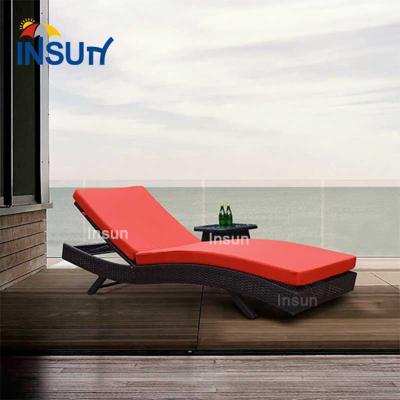 China UV Resistance Rattan Sun Sofa Rattan Sun Sofa Luxury Hotel Lounge Outdoor All Weather Convertible for sale