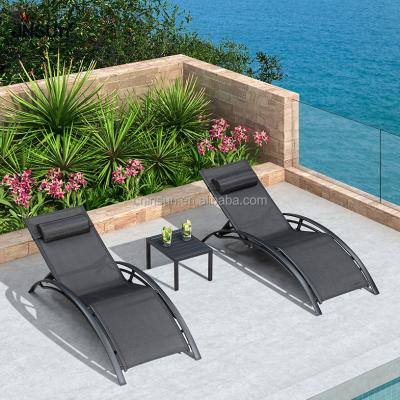 China Adjustable UV Resistance Rattan Sun Lounger Garden Sun Lounger Pool Chairs Sun Lounger for sale