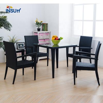 China Time Furniture Outdoor Dining Table Set Modern Square Dining Table Set Wood Dining Table for sale